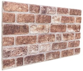 Painéis de parede 3D 10 pcs 100x50 cm EPS castanho