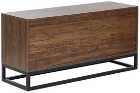 Cómoda com 6 gavetas cor de madeira escura DELTA Beliani