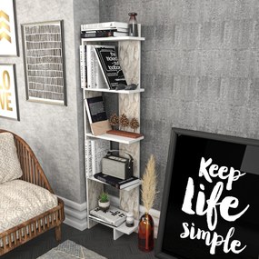 Estante Alis – Branco – 45,2 cm x 21,6 cm x 180 cm