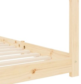 Estrutura de cama para crianças 80x160 cm pinho maciço