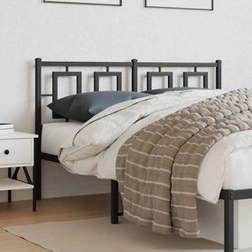 Cabeceira de cama 140 cm metal preto