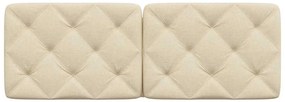 Almofadão de cabeceira 120 cm tecido creme