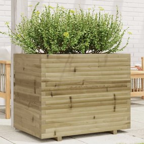 Vaso/floreira de jardim 90x60x72,5 cm madeira pinho impregnada