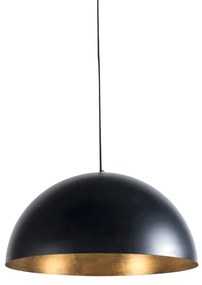 LED Candeeiro de suspensão industrial inteligente preto com ouro 50 cm, incluindo Wifi G125 - Magna Eco Moderno