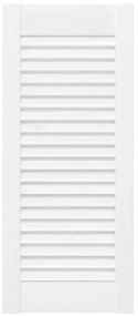 Portas de armário 2 pcs design de persiana 69x29,5 cm branco