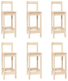 7 pcs conjunto de bar pinho maciço