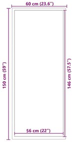 Capacho 60x150 cm castanho