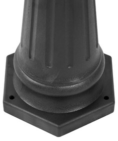 Poste de Exterior Clássico Preto 217cm IP44 - New Haven Hammered