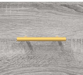 Mesas de centro 2 pcs 50x50x40 cm madeira proc. sonoma cinza