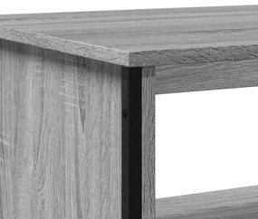 Mesa de centro 100x51x40cm derivados de madeira cinzento sonoma