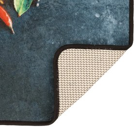 Tapete de cozinha lavável antiderrapante 60x180 cm multicor
