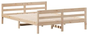 Cama sem colchão 120x200 cm madeira de pinho maciça