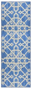 vidaXL Tapete/passadeira 80x250 cm azul