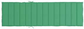 Almofadão p/ espreguiçadeira 200x70x3 cm tecido oxford verde