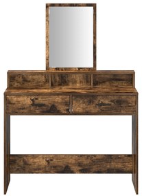 Carvalho Fumado Madeira Sólida 100 x 41 x 140 cm