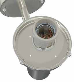 Luzes de parede externas 2 pcs Prata Aço Inoxidável IP44