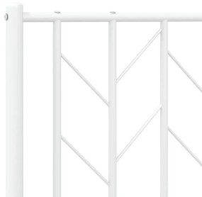 Cabeceira de cama 193 cm metal branco