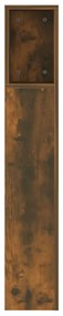 Armário de cabeceira 160x18,5x104,5 cm cor carvalho fumado