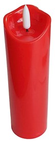 Círio Elétrico Led Vela da Paz Vermelha 5X17.5cm