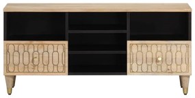 Móvel de TV 100x33x46 cm madeira de mangueira maciça