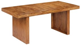 Mesa de jantar 180x90x75 cm madeira de acácia maciça