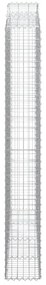 Cestos gabião arqueados 2pcs 200x30x220/240cm ferro galvanizado
