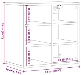 Sapateira madeira velha 52x30x50 cm