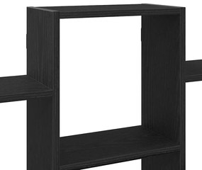 Prateleira de parede 159x18x66 cm deriv. madeira carvalho preto