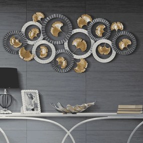 PAINEL DE PAREDE DE FERRO 3D ARTY -A- CM 126X5X58 MULTICOLOR