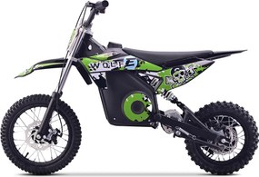 Mota Elétrica Infantil WOLF-E 1000W 36V com Bateria de Lítio, 3 Velocidades e Travões de Disco – Verde