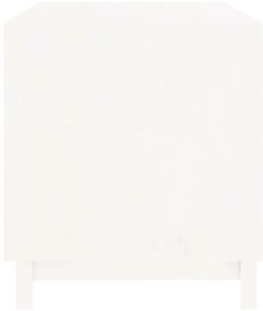 Casota para cães 90x60x67 cm madeira de pinho maciça branco