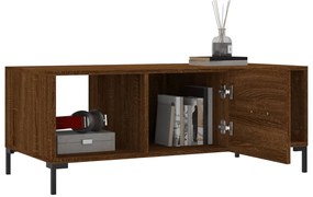 Mesa de centro 102x50x40 cm derivados madeira carvalho castanho