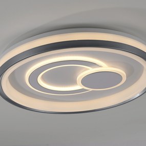 Candeeiro de Teto Design Branco com LED Dimerizável 3 Níveis - Minelli