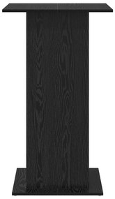 Mesa de Bar com Armazenamento Carvalho Preto 60x60x102 cm Madeira Enge