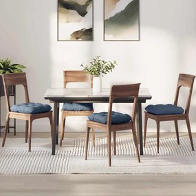 vidaXL Almofadas de Assento 4 pcs Azul 45 x 45 cm
