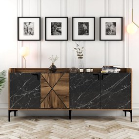 Console Venedik – Walnut Black – 180 cm x 78 cm x 35 cm