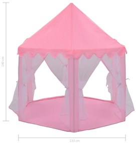 Tenda de brincar princesa rosa