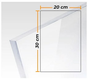 Placa Compossar Transparente 3 mm Metacrilato