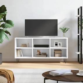 vidaXL Armário de TV 103,5x30x50 cm derivados de madeira branco