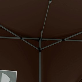 Tenda de Jardim com Paredes Laterais Amovíveis Janelas Porta com Fecho
