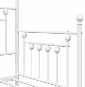 Estrutura de Cama Dia Branca 80x200 cm Aço