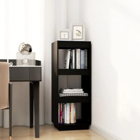 Estante/divisória 40x35x103 cm pinho maciço preto