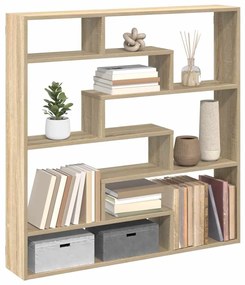 vidaXL Estante parede cúbica 7 compartimentos derivados madeira sonoma