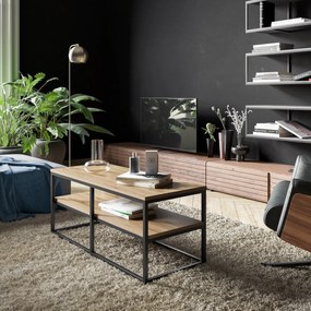 Mesa de Centro Forteaus – Nogueira Preta – 110,4 cm x 47 cm x 52 cm