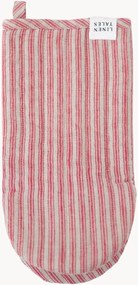Luva de forno artesanal em linho Stripes