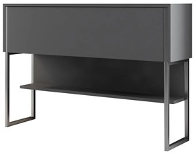 Cômoda Luxe – Prateado Antracite – 120 cm x 80 cm x 30 cm