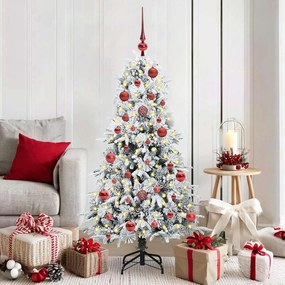 vidaXL Árvore de Natal Articulada Artificial Branco 150 cm PE e PVC