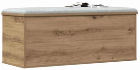 Caixa de Armazenamento vidaXL Carvalho Artisan 90x35x35 cm Madeira de