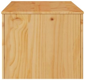 Mesa de Café vidaXL "DRAMMEN" 99x55x45 cm Madeira Sólida de Pinheiro