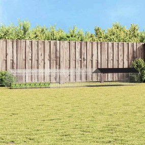 vidaXL Gaiola para Coelhos Prateado 400 x 78 x 78 cm Aço Galvanizado